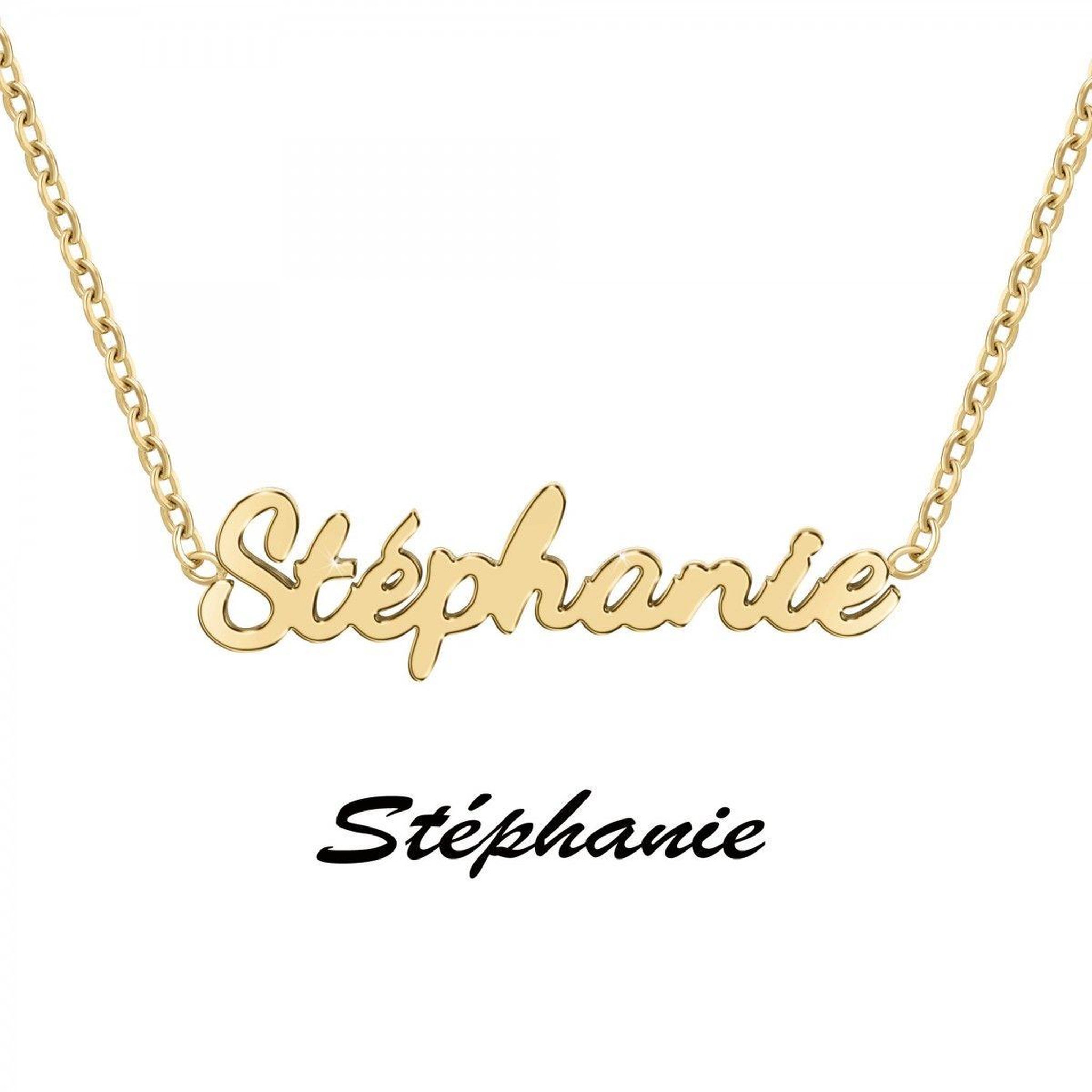Voir la diapositive 3 : SC CRYSTAL Stéphanie - Collier prénom