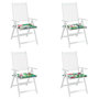 Voir la diapositive 4 : VIDAXL Coussins de chaise de jardin lot de 4 multicolore 40x40x3 cm