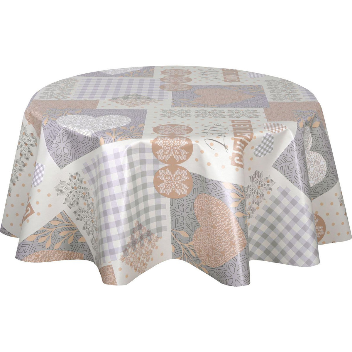 HABITABLE Nappe en toile cirée ronde HYTTE