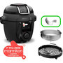 Voir la diapositive 1 : MOULINEX Cookeo Multicuiseur Airfryer Cookeo Infinity avec pale Noir CE9828F0 20 modes de cuisson, 6,5 L
