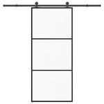 VIDAXL Porte coulissante avec kit de quincaillerie 90x205 cm Verre ESG