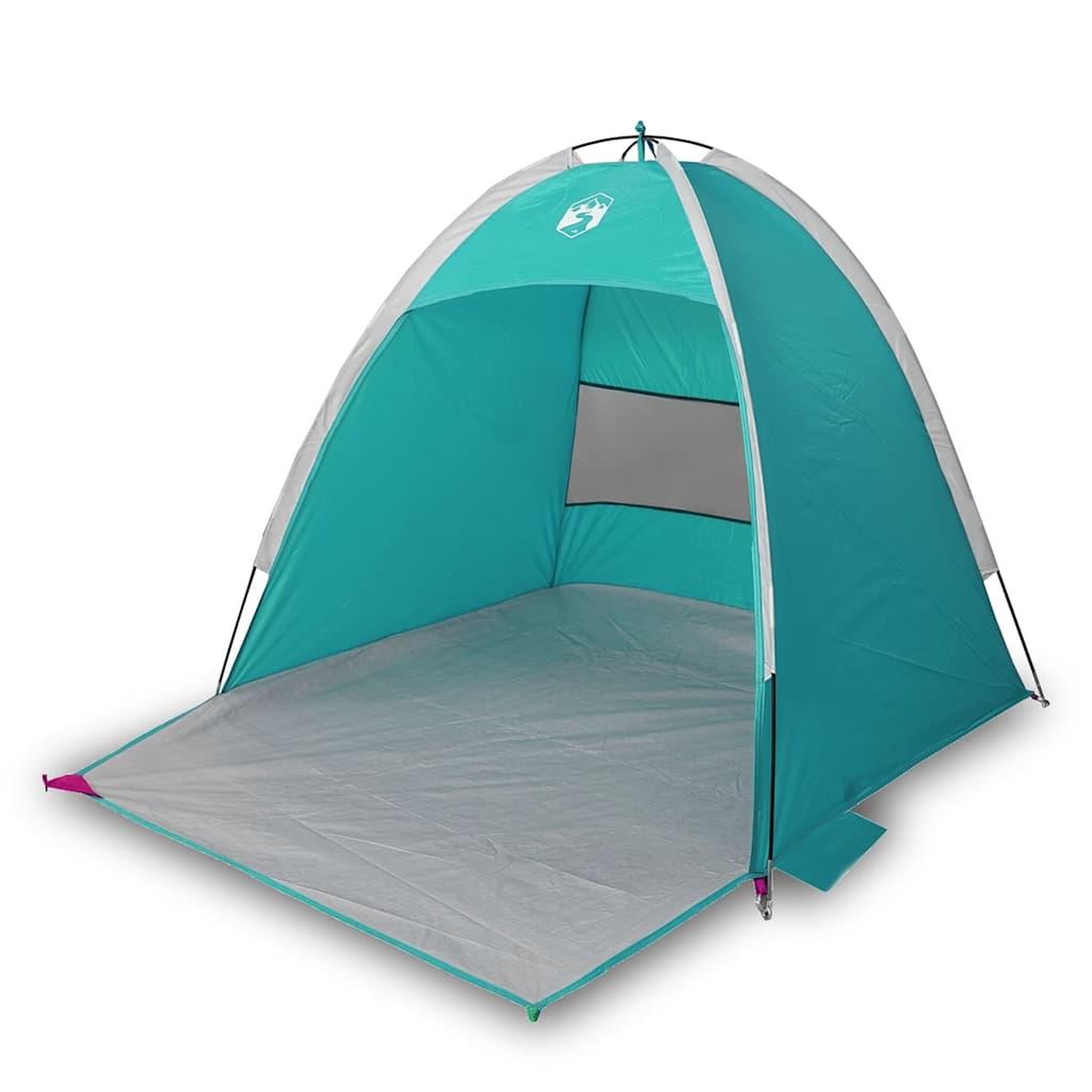 Voir la diapositive 2 : VIDAXL Tente de plage 3 personnes vert impermeable