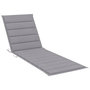 Voir la diapositive 5 : VIDAXL Chaise longue de jardin 2 places avec coussin Gris Acacia