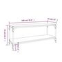 Voir la diapositive 6 : VIDAXL Meuble TV Sonoma gris 100x33x41 cm Bois d'ingenierie et acier