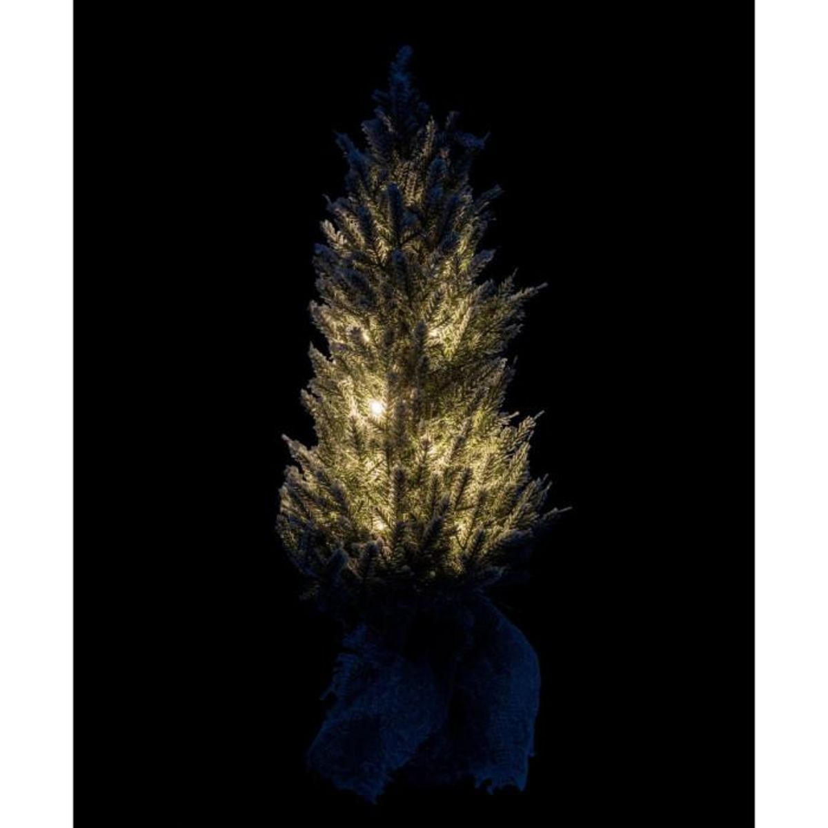 Paris Prix Sapin de Noël à LED  Pot Jute  58cm Vert
