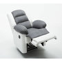 Voir la diapositive 4 : Habitat et Jardin Fauteuil relax  Buckingham  - 85 x 93 x 100 cm - Blanc / Gris clair