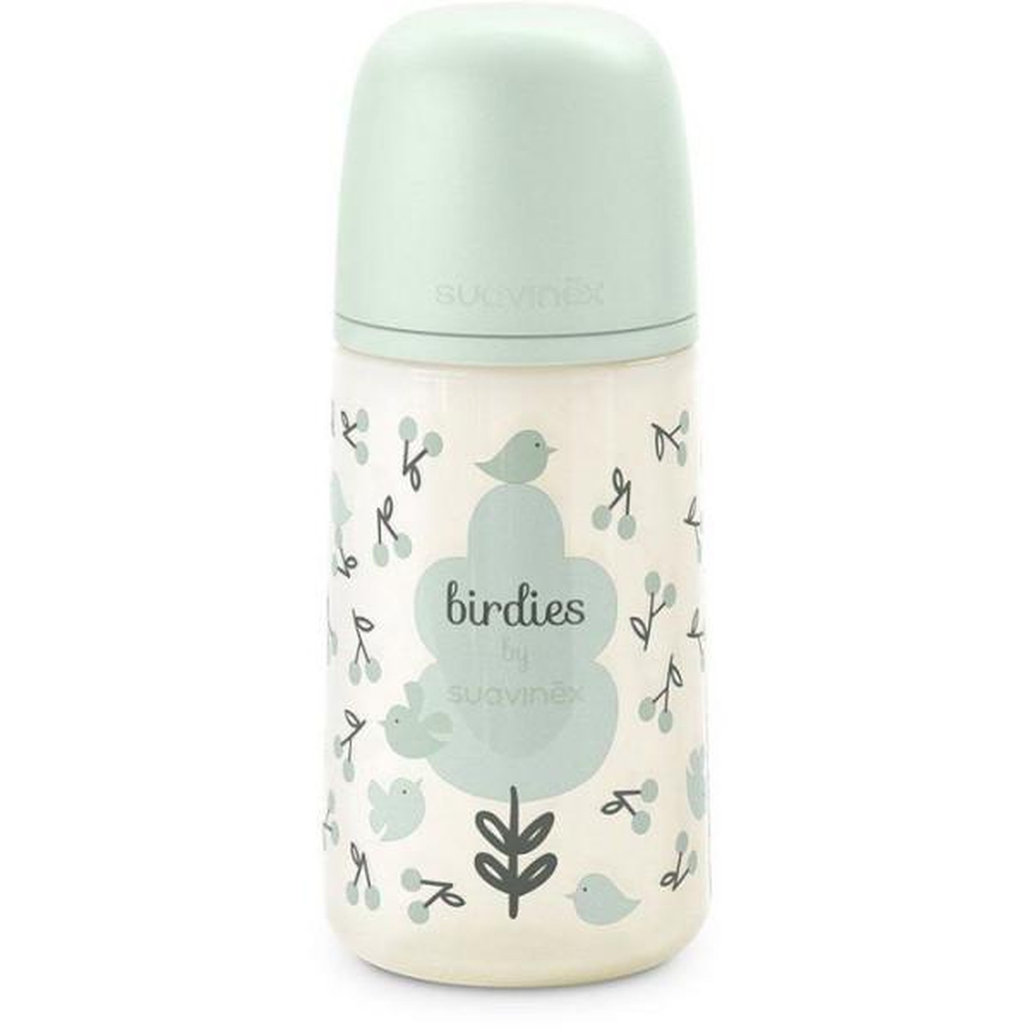 Voir la diapositive 2 : Suavinex Biberon - suavinex - birdies - tétine sx pro m - 270 ml - 3 a 6 mois - vert