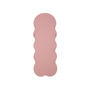 Voir la diapositive 4 : Paris Prix Miroir Mural en Tissu Bouclé  Teddy  160cm Rose