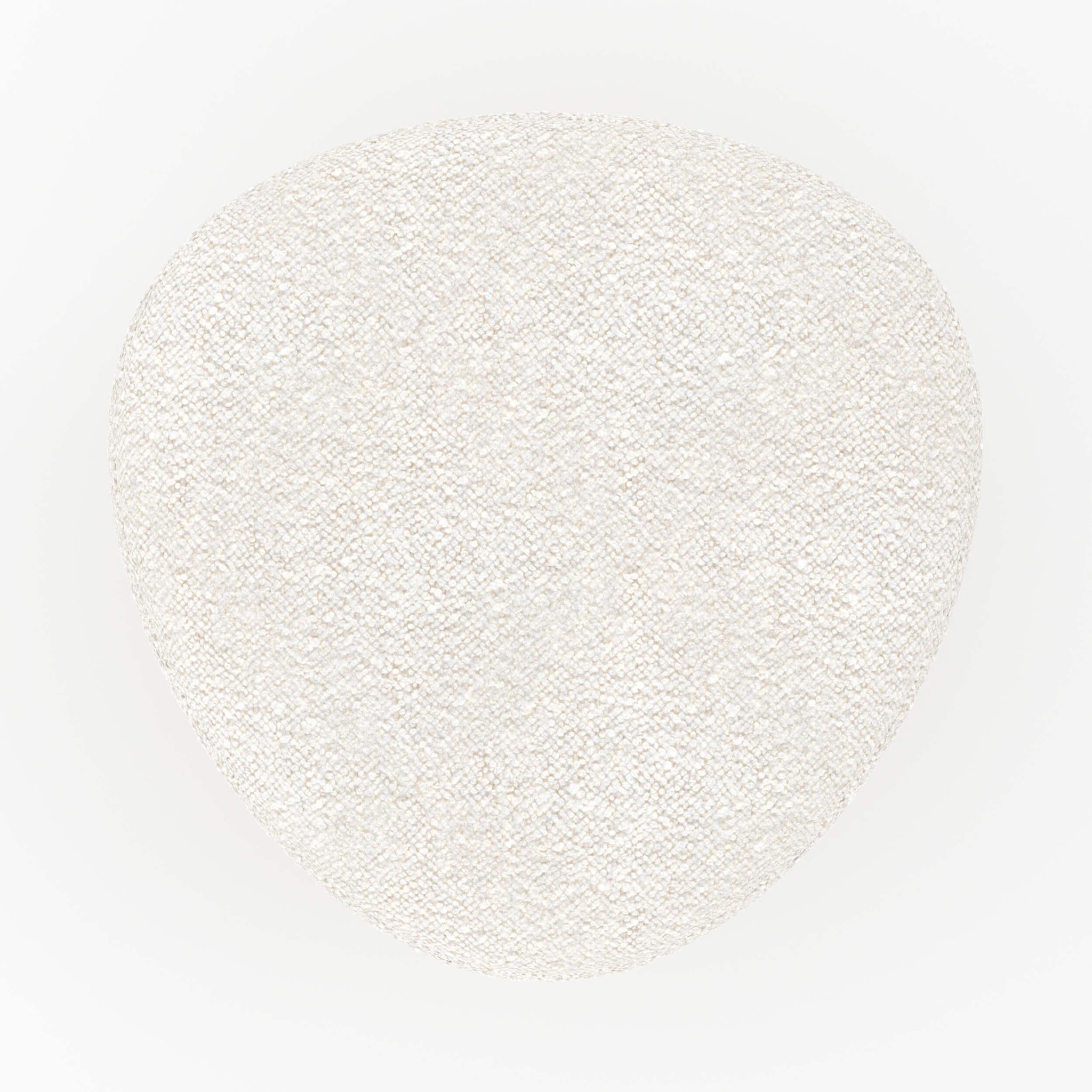 Voir la diapositive 6 : MAISON PAVANE Pouf triangulaire en tissu bouclé beige-emmy