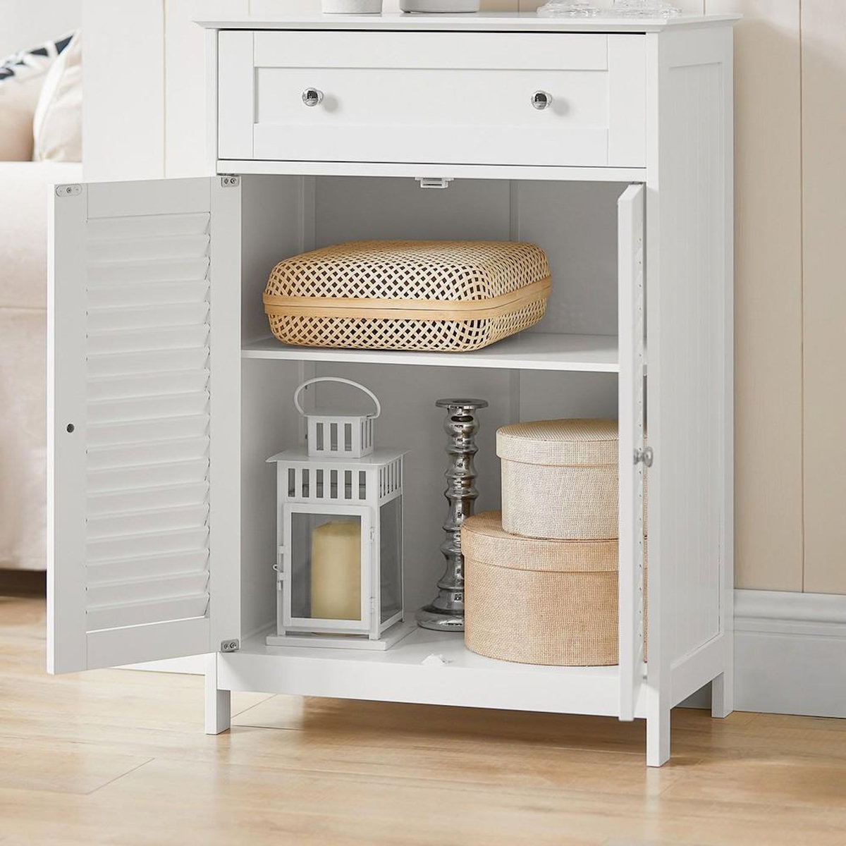 SOBUY SoBuy - Meuble de salle de bain bas avec un tiroir - Fonctionnel - FRG238