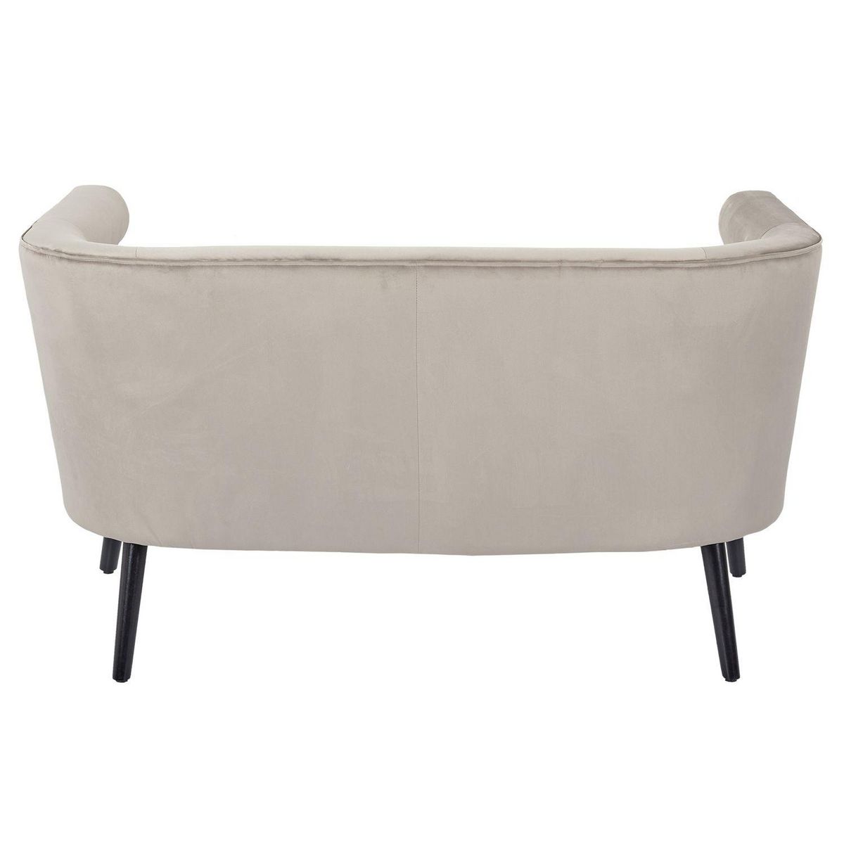 The Home Deco Factory Canapé Amélia effet velours - Taupe