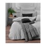 Voir la diapositive 3 : GENERIQUE Parure de lit - 1 housse de couette 220 x 240 cm + 2 taies d'oreiller 60 x 60 cm - 65% coton, 35% polyester - Gris