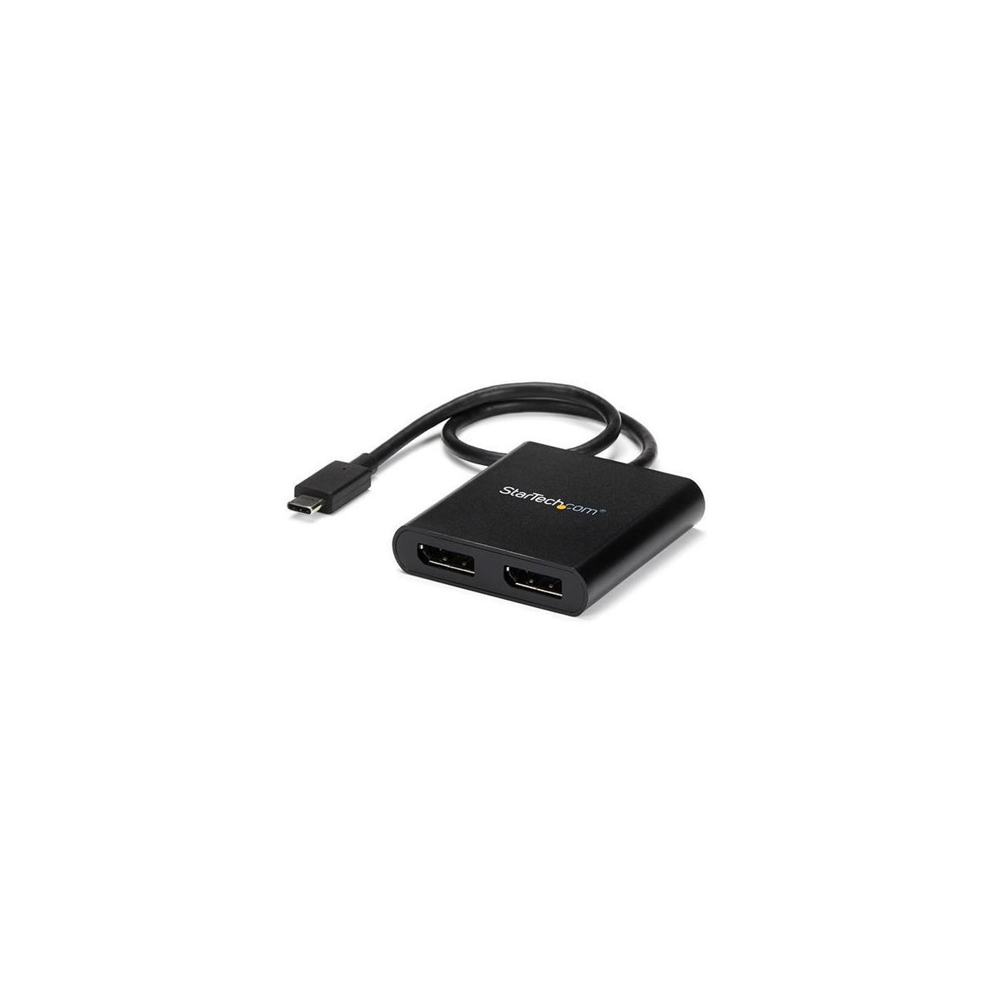 Voir la diapositive 1 : Startech Startech.com adaptateur usb-c vers double displayport 1.2, hub usb-c multi-moniteur mst, double écran 4k 30hz/1080p 60hz dp extender/splitter pour ordinateur portable, câble intégré extra-long - windows uniquement