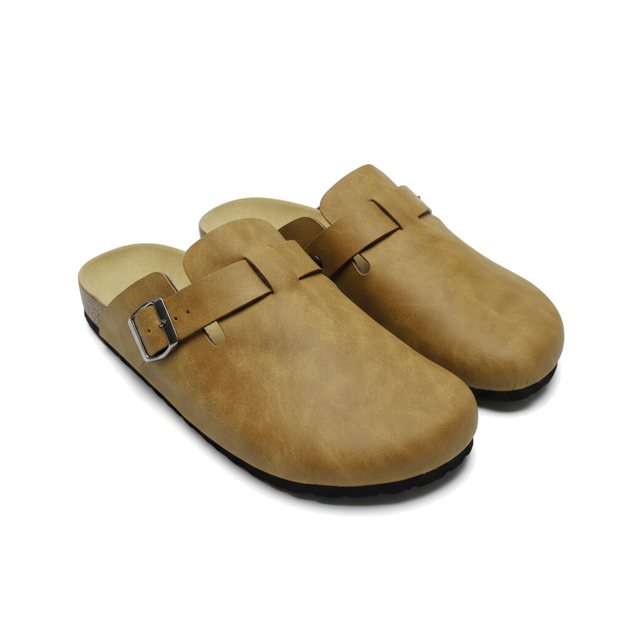 Voir la diapositive 3 : OZABI Ozabi sabots homme cuir synthétique boucle ajustable semelle liège