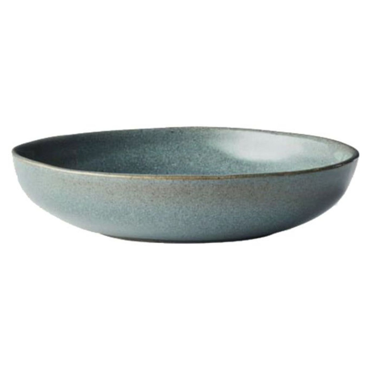 ACTUEL Assiette creuse grès 19,5 cm bleu