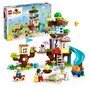 LEGO DUPLO 10993 -  La cabane dans l&rsquo;arbre 3-en-1, Jouet Éducatif pour Enfants Dès 3 Ans, Filles et Garçons, avec 4 Figurines Animaux, des Briques et Toboggan