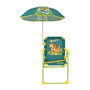 Voir la diapositive 1 : Fun House FUN HOUSE JURASSIC WORLD Chaise pliante de camping dinosaures - H.38.5 xl.38.5 x P.37.5 cm - Avec un parasol ø 65 cm - Pour enf