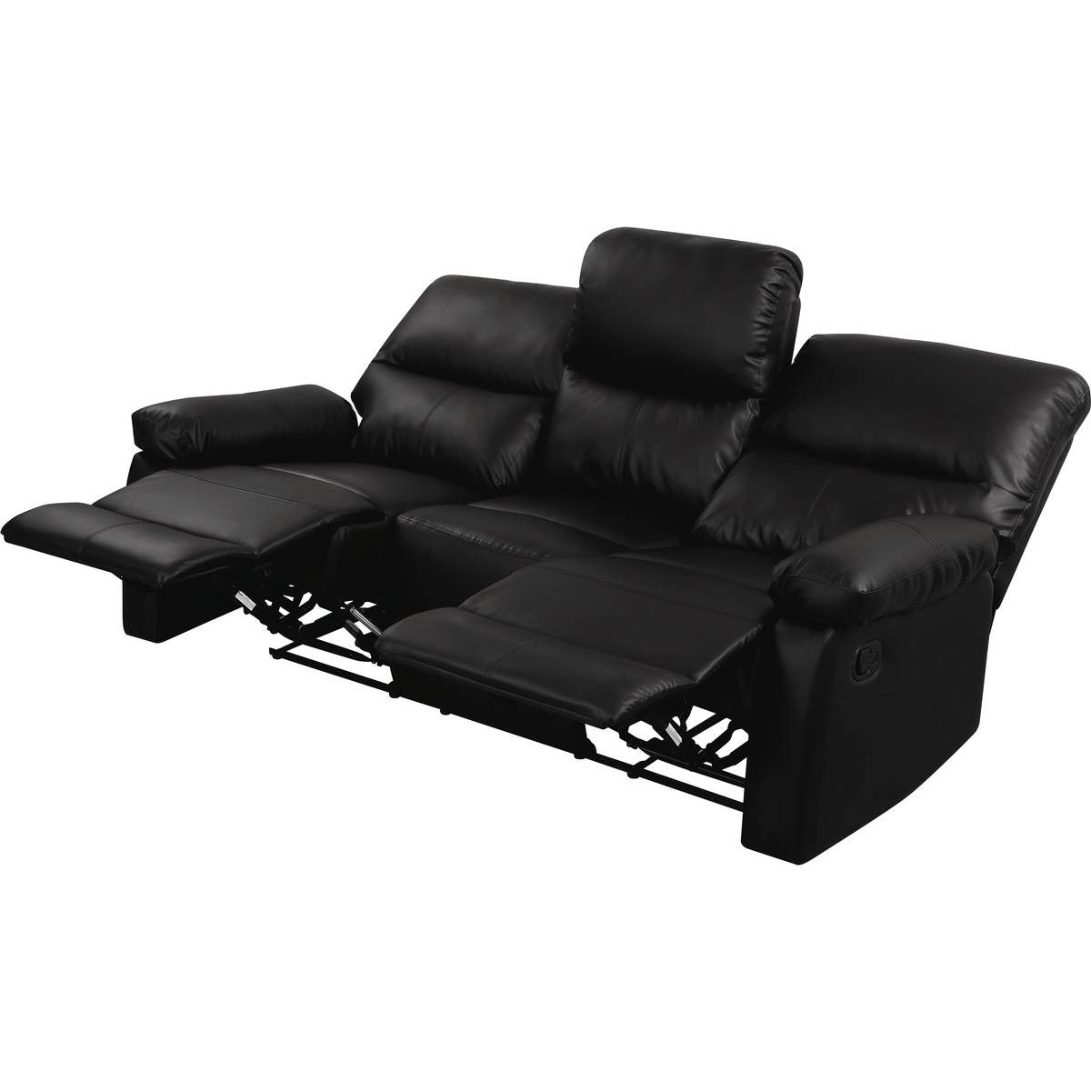 Habitat et Jardin Canapé relax  Lincoln  - 197 x 89 x 103 cm - 3 places - Noir