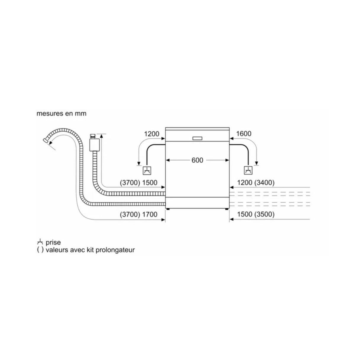 Siemens Lave-vaisselle 60cm 14 couverts 44db tout intégrable - SN85YX02CF