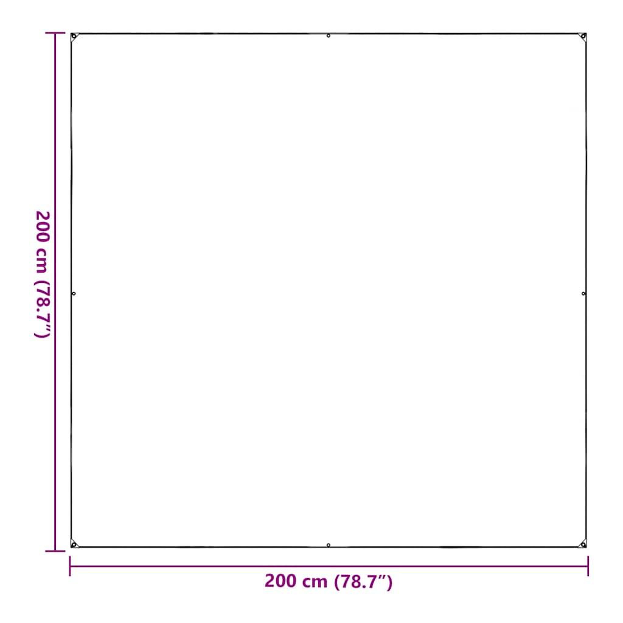 Voir la diapositive 6 : VIDAXL Bache transparente avec œillets 2x2 m PVC