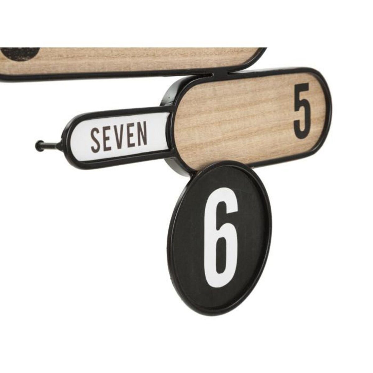 Paris Prix Horloge Murale Design  Direction  60cm Naturel & Noir