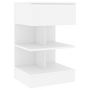 Voir la diapositive 4 : VIDAXL Tables de chevet 2 pcs Blanc 40x35x65 cm Bois d'ingénierie