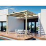 Voir la diapositive 2 : JARDIDECO Pergola adossée en bois Montpellier 600 x 400 cm - Maderland