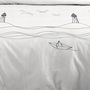 Voir la diapositive 3 : STOF Housse de couette 260x240 Bord de mer + 2 taies coton 57 fils