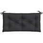 Voir la diapositive 4 : VIDAXL Coussin de banc de jardin noir 110x50x7 cm tissu oxford