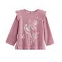 Voir la diapositive 2 : Petit Béguin Pyjama enfant 2 pièces en velours rose Louisa
