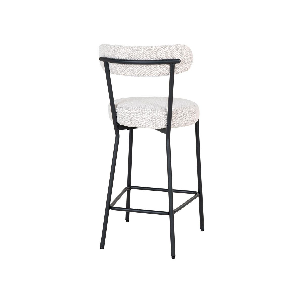 LISA DESIGN Ivanec - tabouret de bar - en tissu bouclette