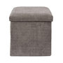Voir la diapositive 4 : The Home Deco Factory Pouf de rangement pliable effet côtelé