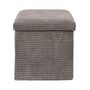 Voir la diapositive 4 : The Home Deco Factory Pouf de rangement pliable effet côtelé
