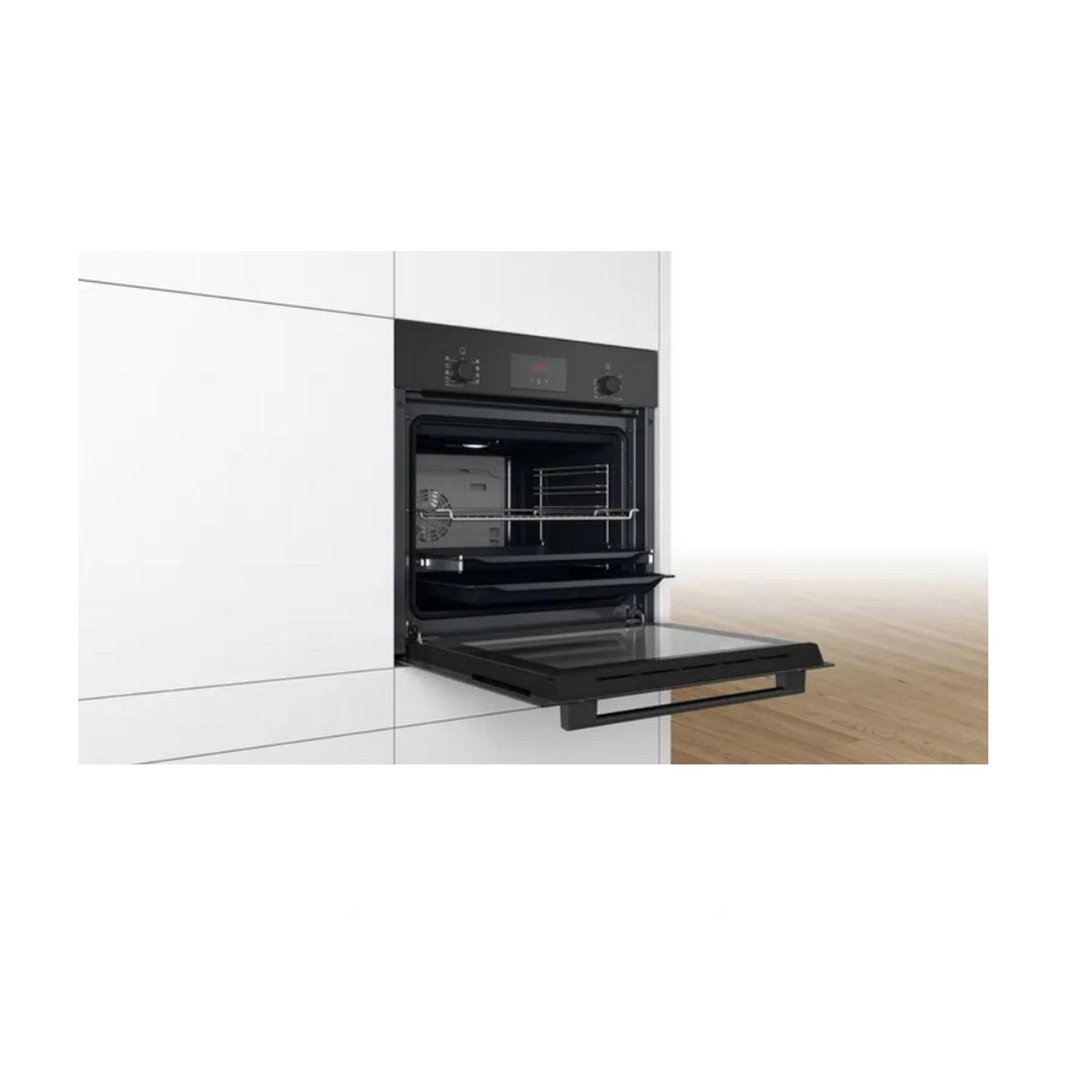 Voir la diapositive 4 : BOSCH Four intégrable multifonction 66l 60cm ecoclean noir - hbf134eb2