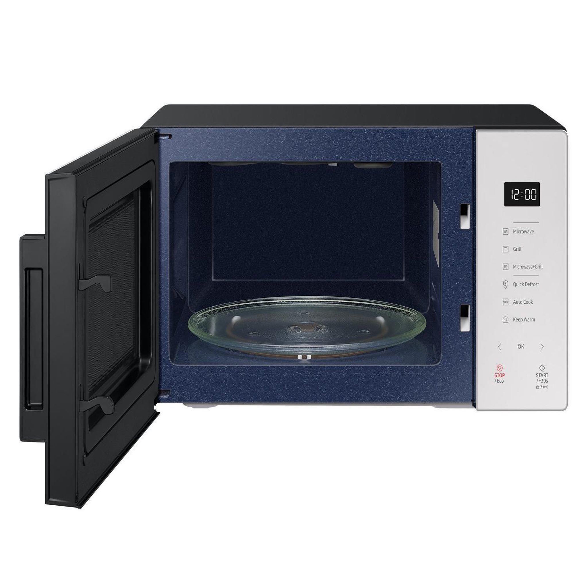 Voir la diapositive 3 : Samsung Four à micro-ondes combiné samsung mg23t5018ge/et 23 l 1250 w noir blanc