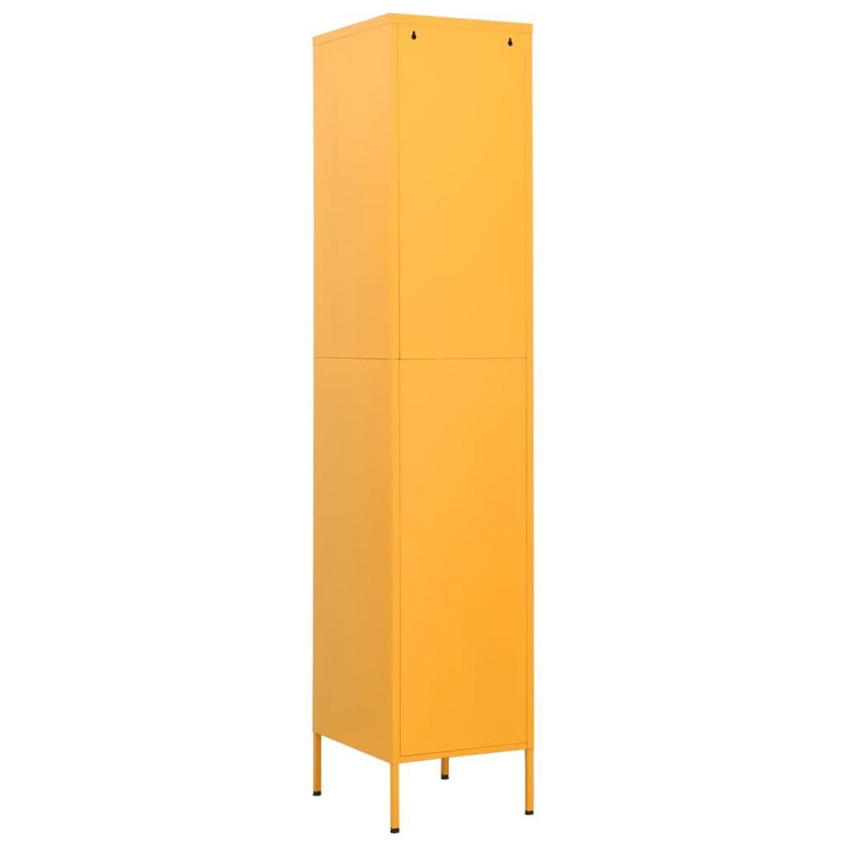 VIDAXL Armoire a casiers Jaune moutarde 35x46x180 cm Acier