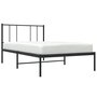 Voir la diapositive 5 : VIDAXL Cadre de lit metal sans matelas avec tete de lit noir 75x190 cm