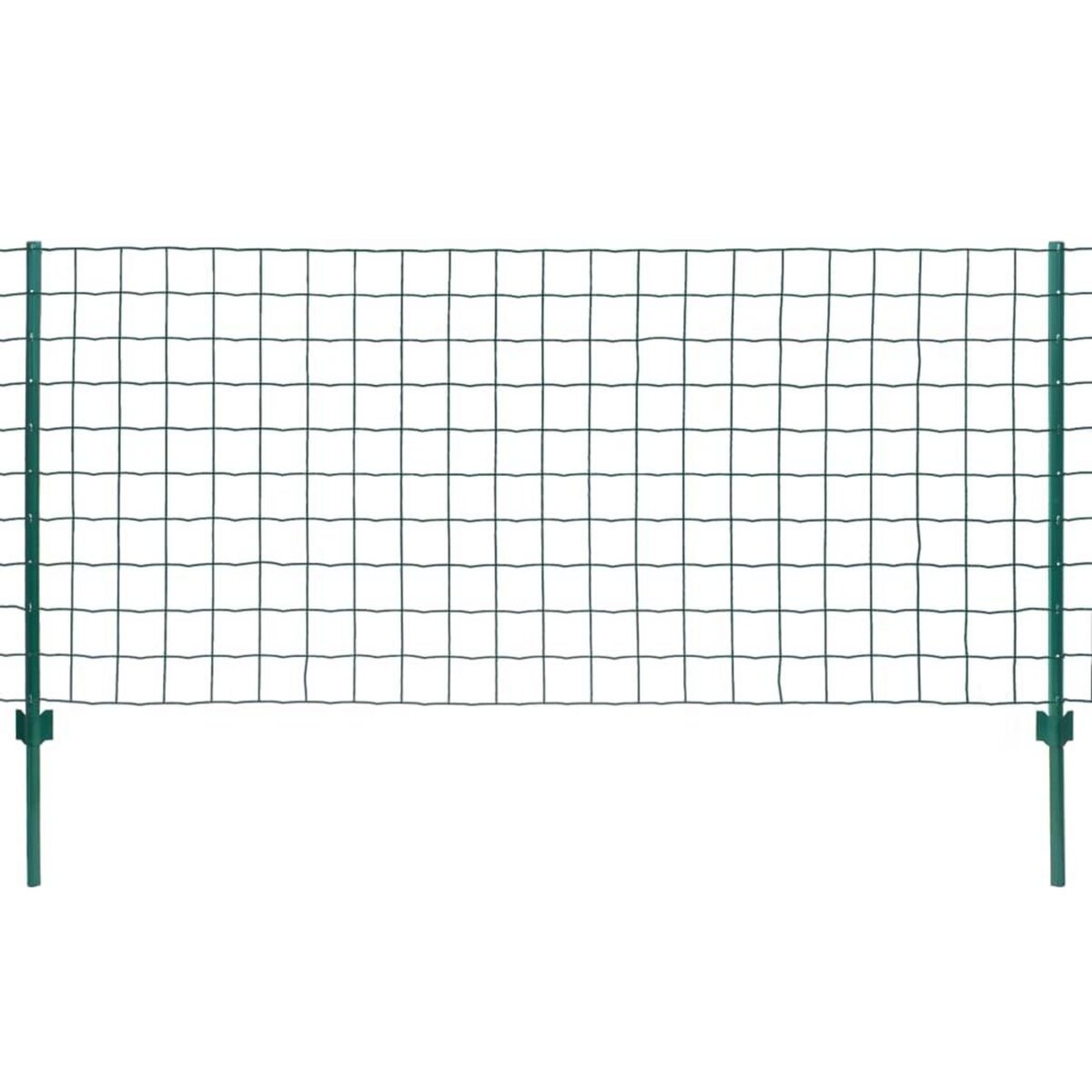 VIDAXL Cloture Euro Acier 20x0,8 m Vert