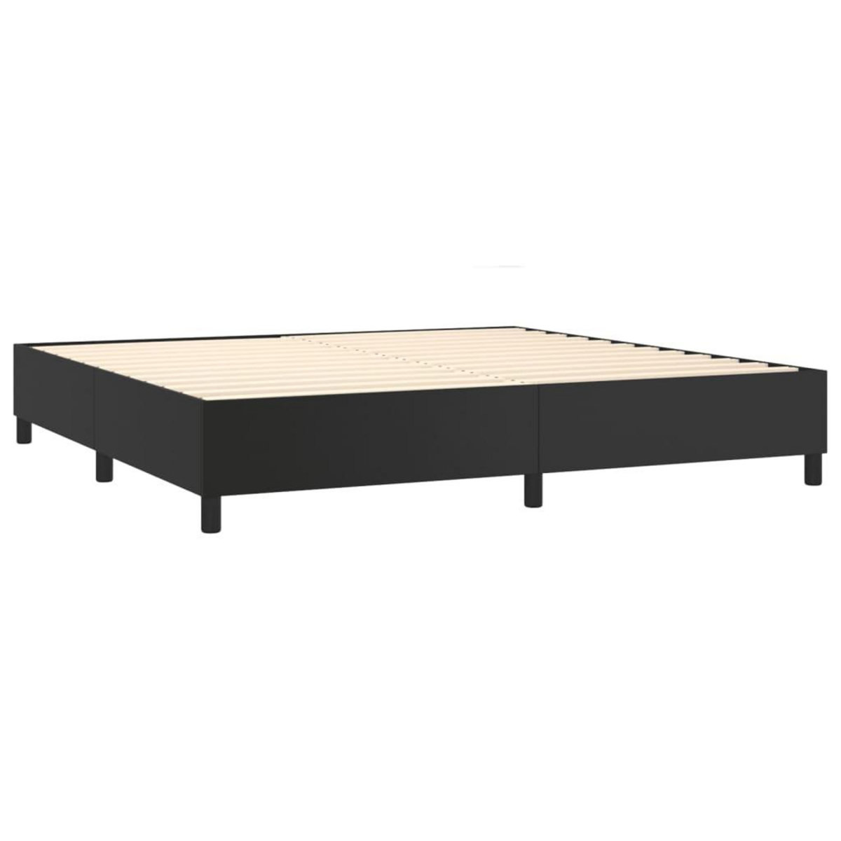 VIDAXL Cadre de lit sans matelas noir 200x200 cm similicuir