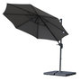 Voir la diapositive 4 : OUTSUNNY Lot de 4 poids de lestage carré pour parasols déportés dim. par dalle 51L x 51l x 12H cm polyéthylène haute densité noir