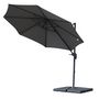 Voir la diapositive 4 : OUTSUNNY Lot de 4 poids de lestage carré pour parasols déportés dim. par dalle 51L x 51l x 12H cm polyéthylène haute densité noir