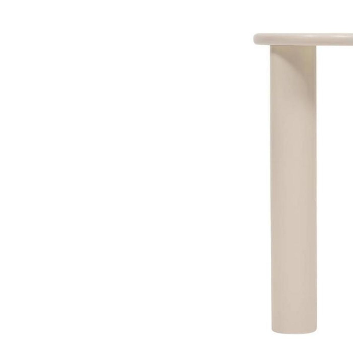 ATMOSPHERA Lot de 2 Tables d'Appoint Gigognes  Olao  50cm Ivoire