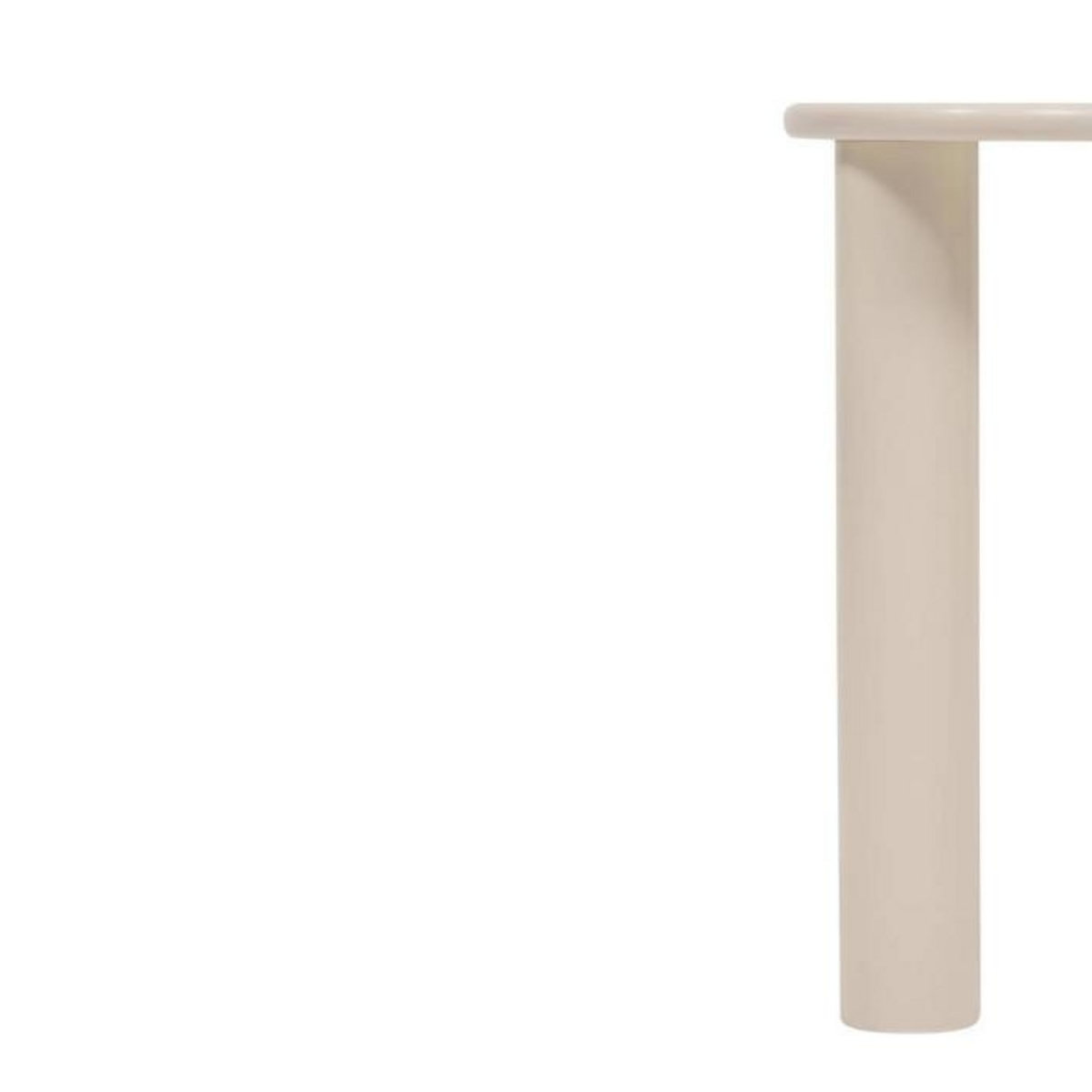 ATMOSPHERA Lot de 2 Tables d'Appoint Gigognes  Olao  50cm Ivoire