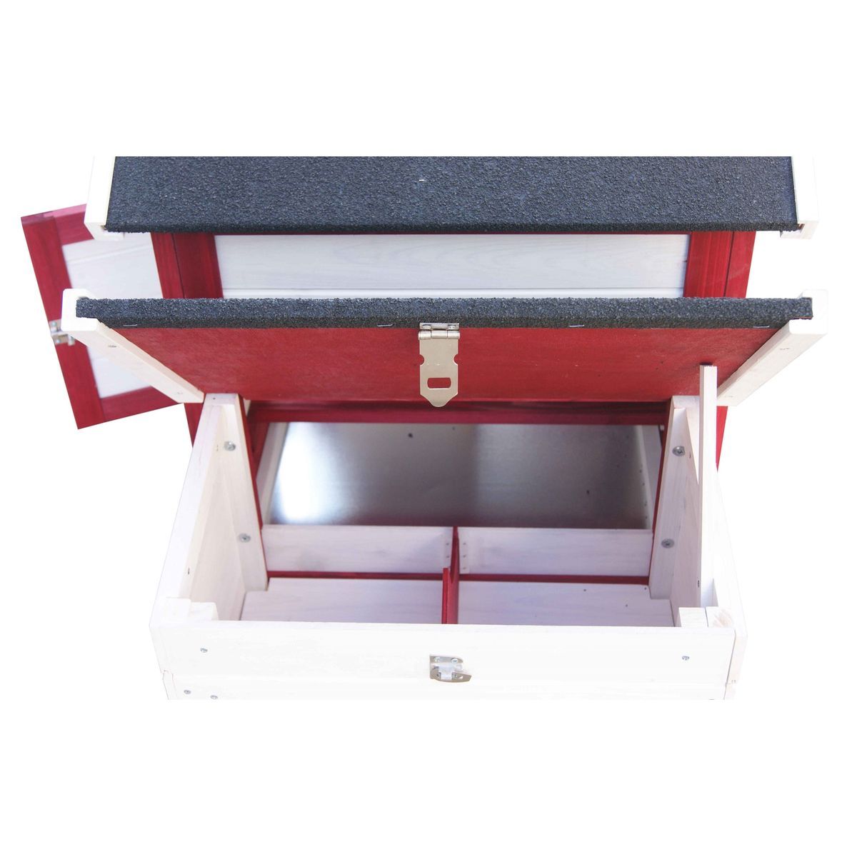 Habita Poulailler standard bi-corps couvert / 0,94 m2 / 2-3 poules / toit bitumé 2 pentes