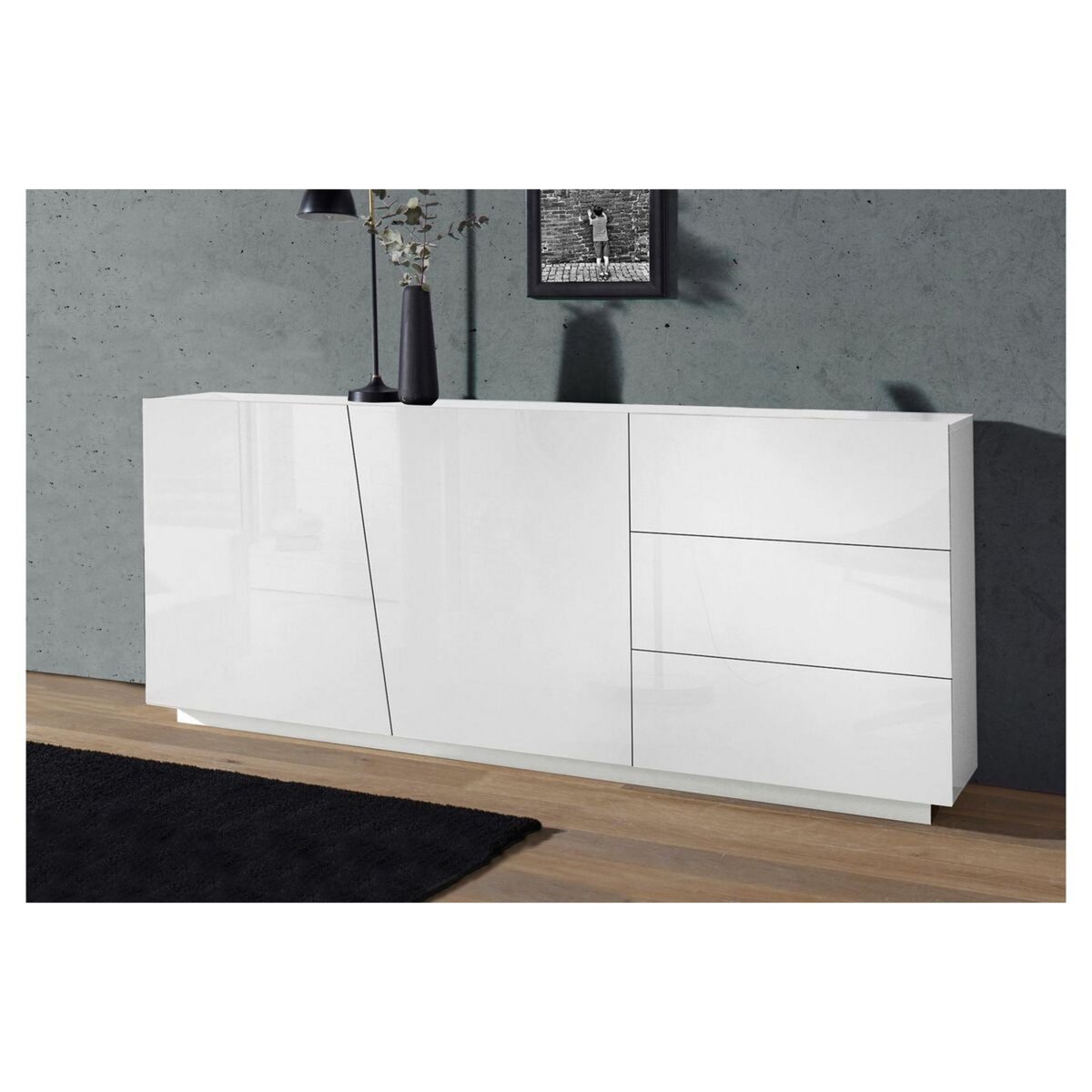 Buffet 2 portes 3 tiroirs 180cm VERONA