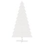 Voir la diapositive 3 : VIDAXL Arbre de Noël en bois pour decoration blanc 180 cm pin massif