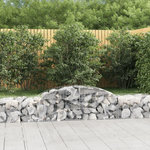 VIDAXL Paniers a gabions arques 17 pcs 300x50x40/60 cm fer galvanise