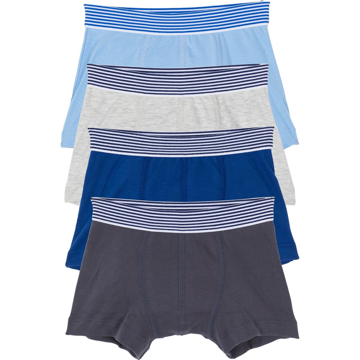PETIT BATEAU Lot de 4 boxers garçon