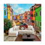 Voir la diapositive 1 : Paris Prix Papier Peint  Colorful Canal in Burano