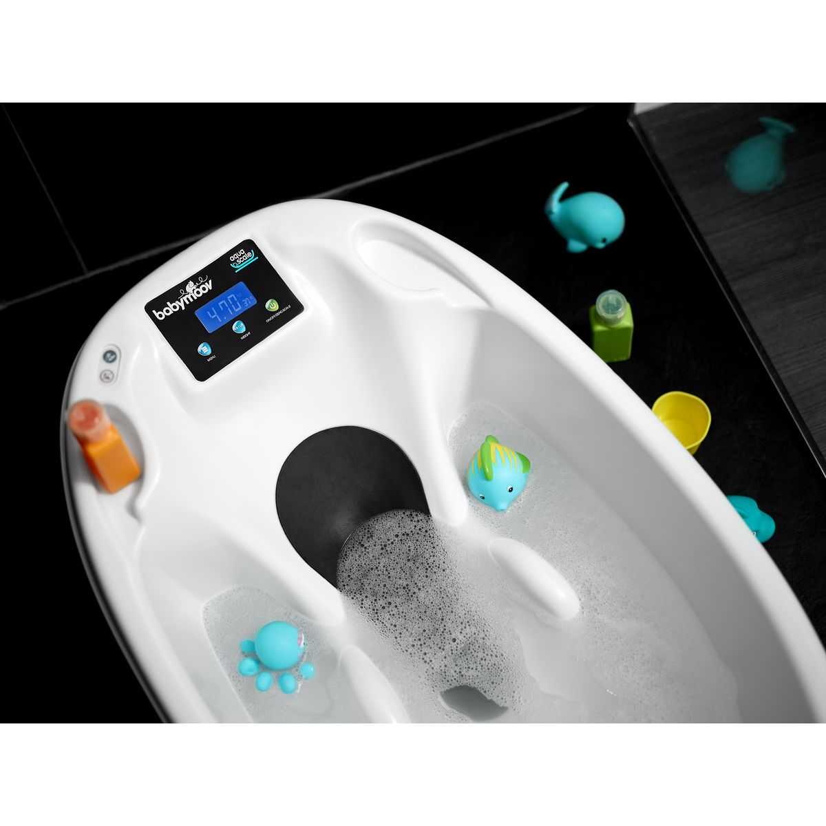 BABYMOOV Baignoire Aquascale 4 en 1 - Blanche